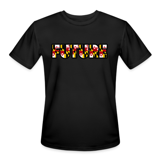 FUTURE Men’s Moisture Wicking Performance T Shirt DTF - black