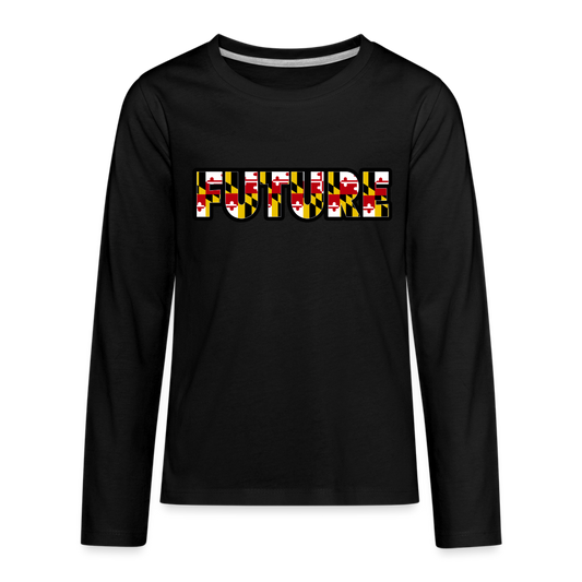 FUTURE Kids' Premium Long Sleeve T-Shirt  DTF - black