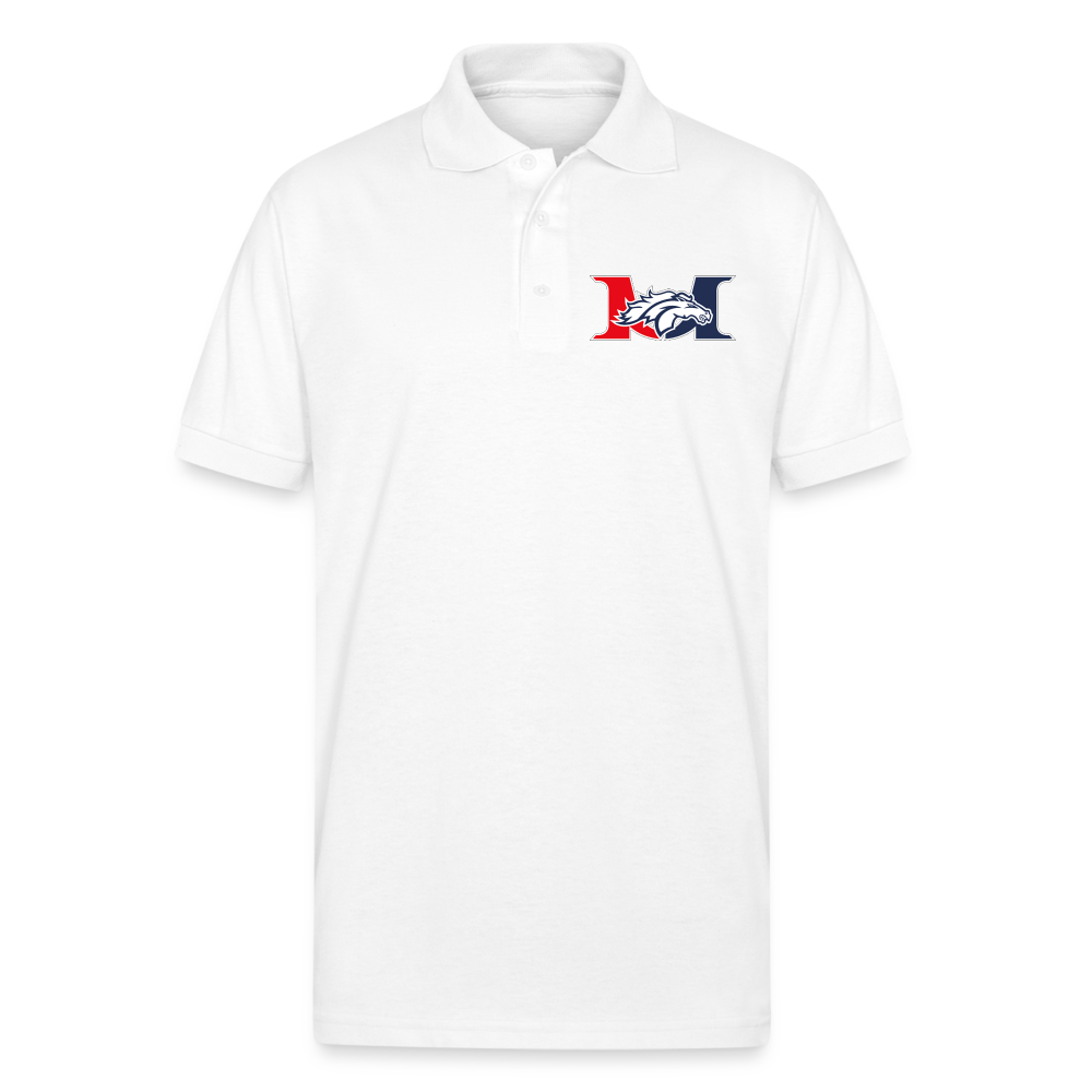 MARLBORO Gildan Men’s 50/50 Jersey Polo DTF - white