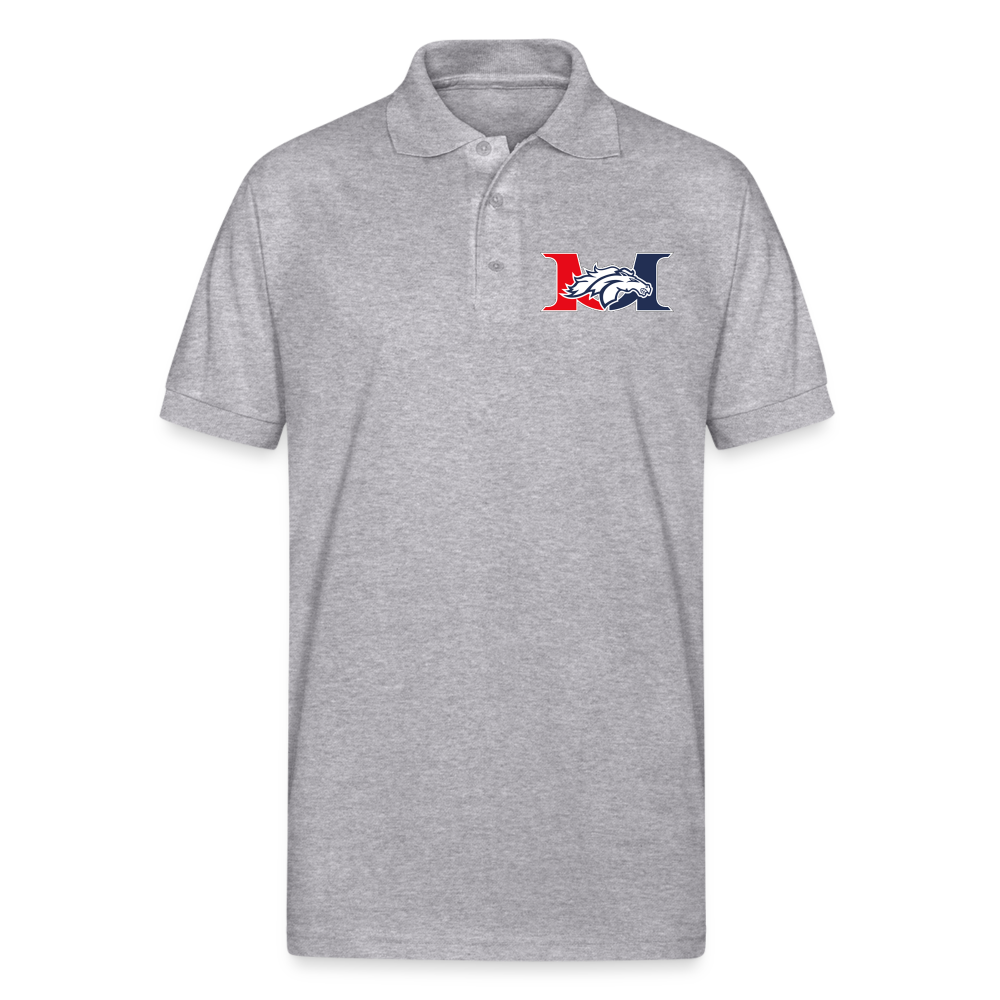 MARLBORO Gildan Men’s 50/50 Jersey Polo DTF - heather gray