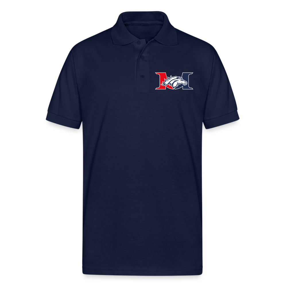 MARLBORO Gildan Men’s 50/50 Jersey Polo DTF - navy