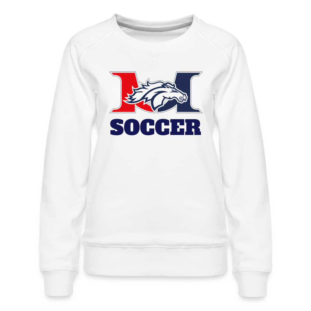 Marlboro Woman's Premium SOCCER Sweatshirt DTF - white