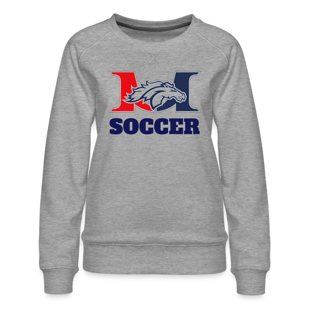 Marlboro Woman's Premium SOCCER Sweatshirt DTF - heather grey