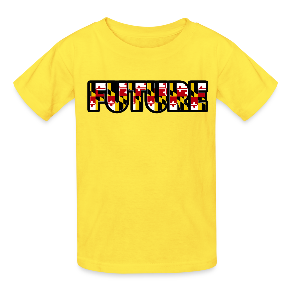 FUTURE Hanes Youth Tagless T shirt DTF - yellow
