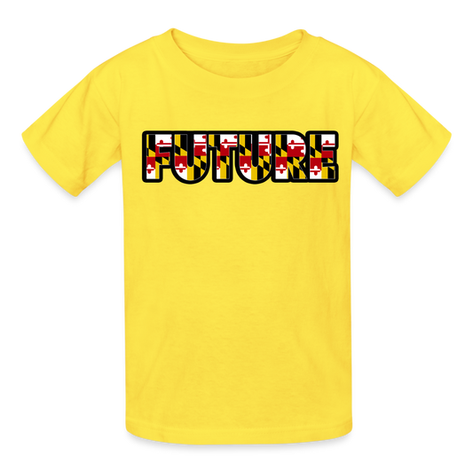 FUTURE Hanes Youth Tagless T shirt DTF - yellow