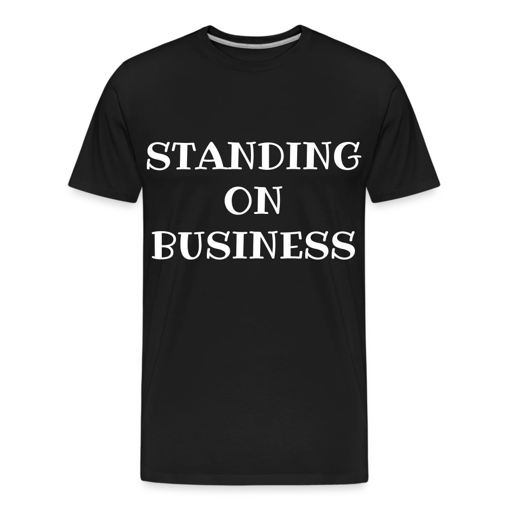 STANDING ON BUSINESS Men's Premium Organic T-Shirt DTF - black