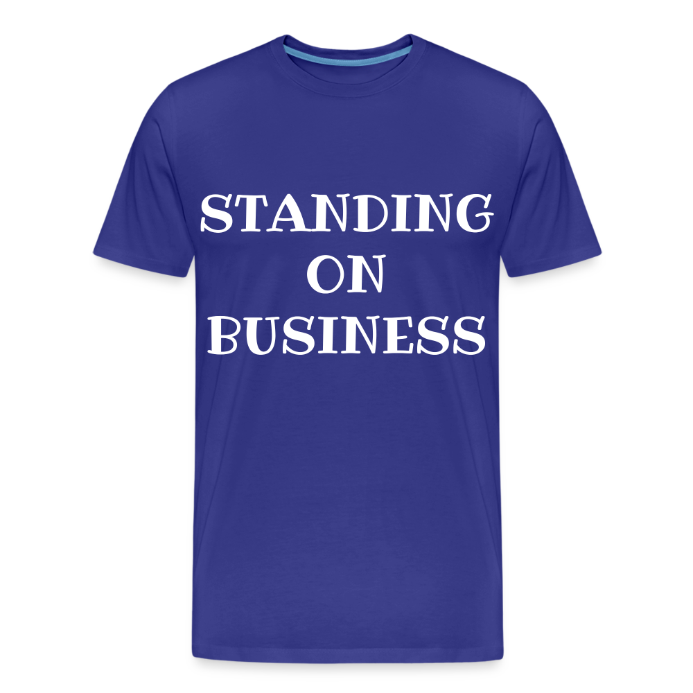 STANDING ON BUSINESS Men's Premium Organic T-Shirt DTF - royal blue