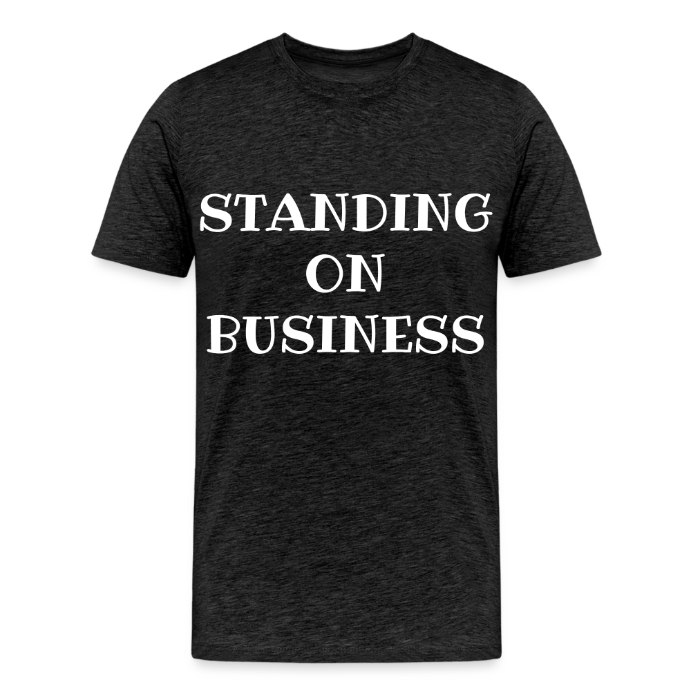 STANDING ON BUSINESS Men's Premium Organic T-Shirt DTF - charcoal grey