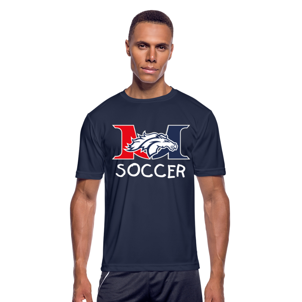 Marlboro Soccer Men’s Moisture Wicking Performance T Shirt - navy