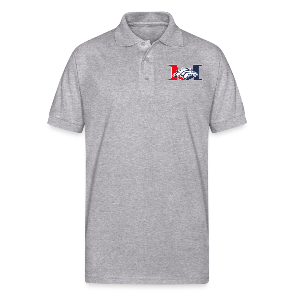 MARLBORO Unisex 50/50 Jersey Polo DTF - heather gray