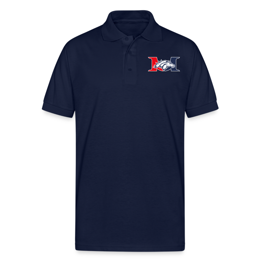 MARLBORO Unisex 50/50 Jersey Polo DTF - navy