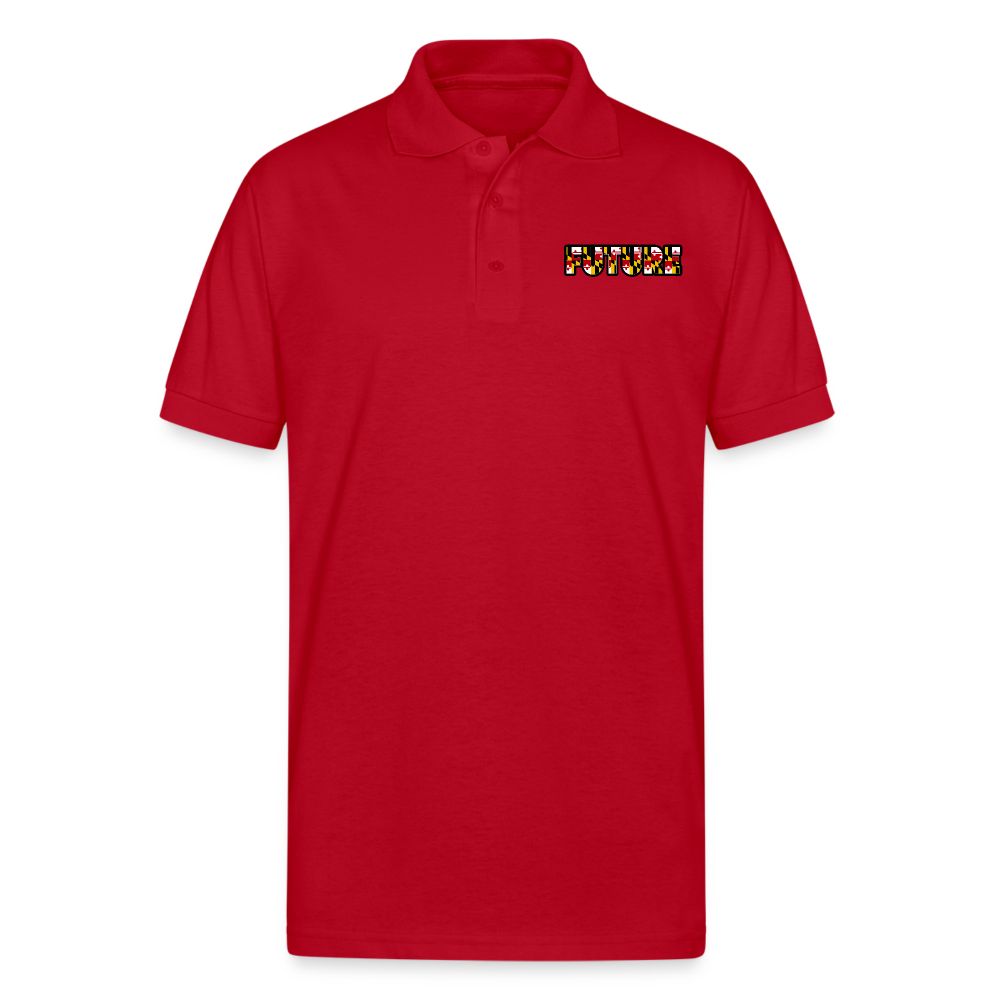 FUTURE Unisex 50/50 Jersey Polo DTF - red