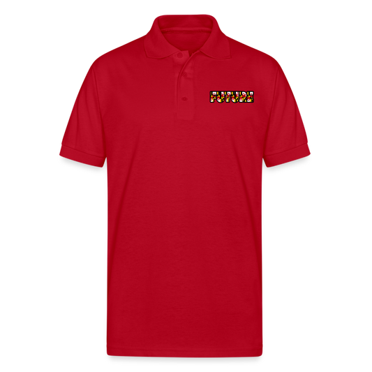 FUTURE Unisex 50/50 Jersey Polo DTF - red