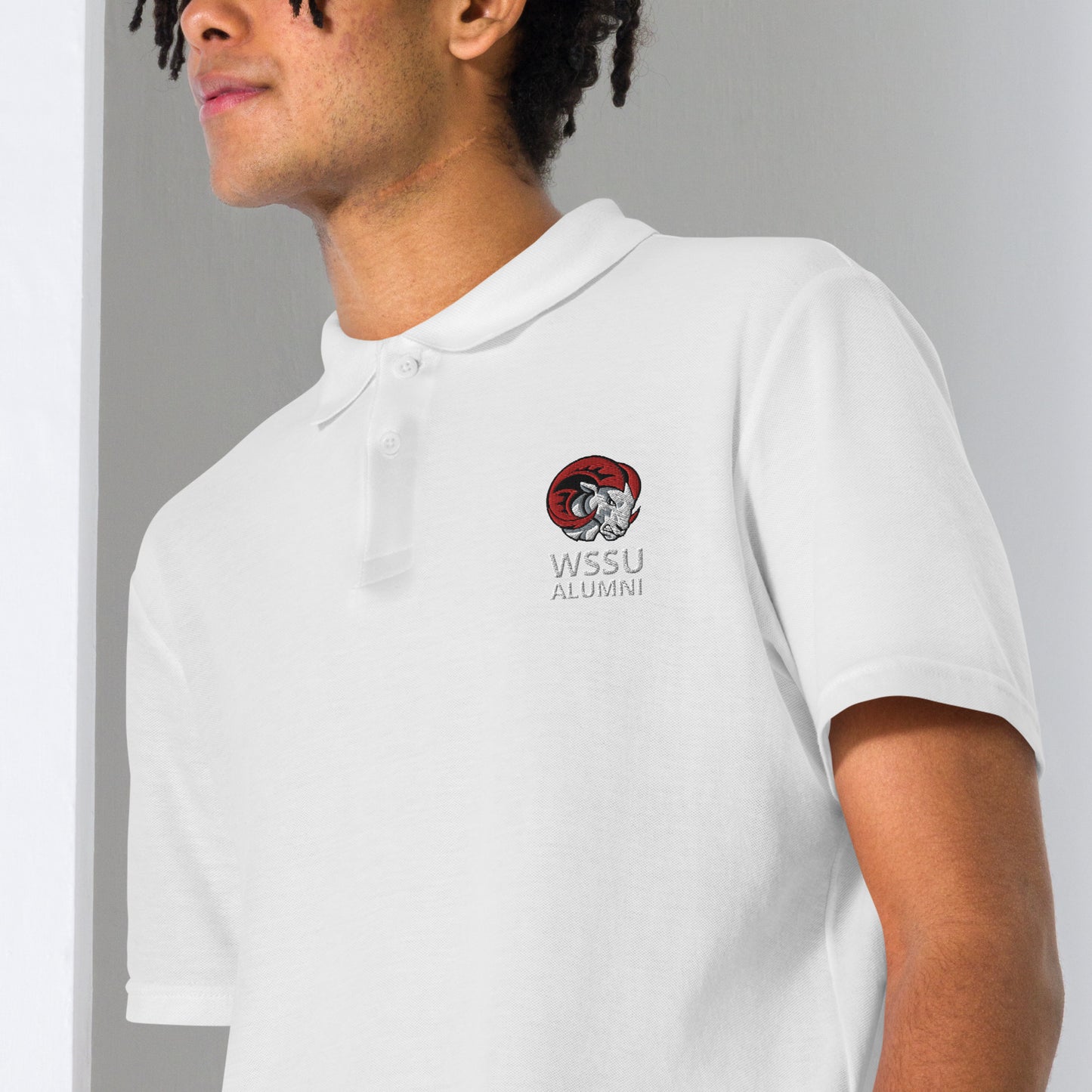 WSSU Alumni pique polo shirt