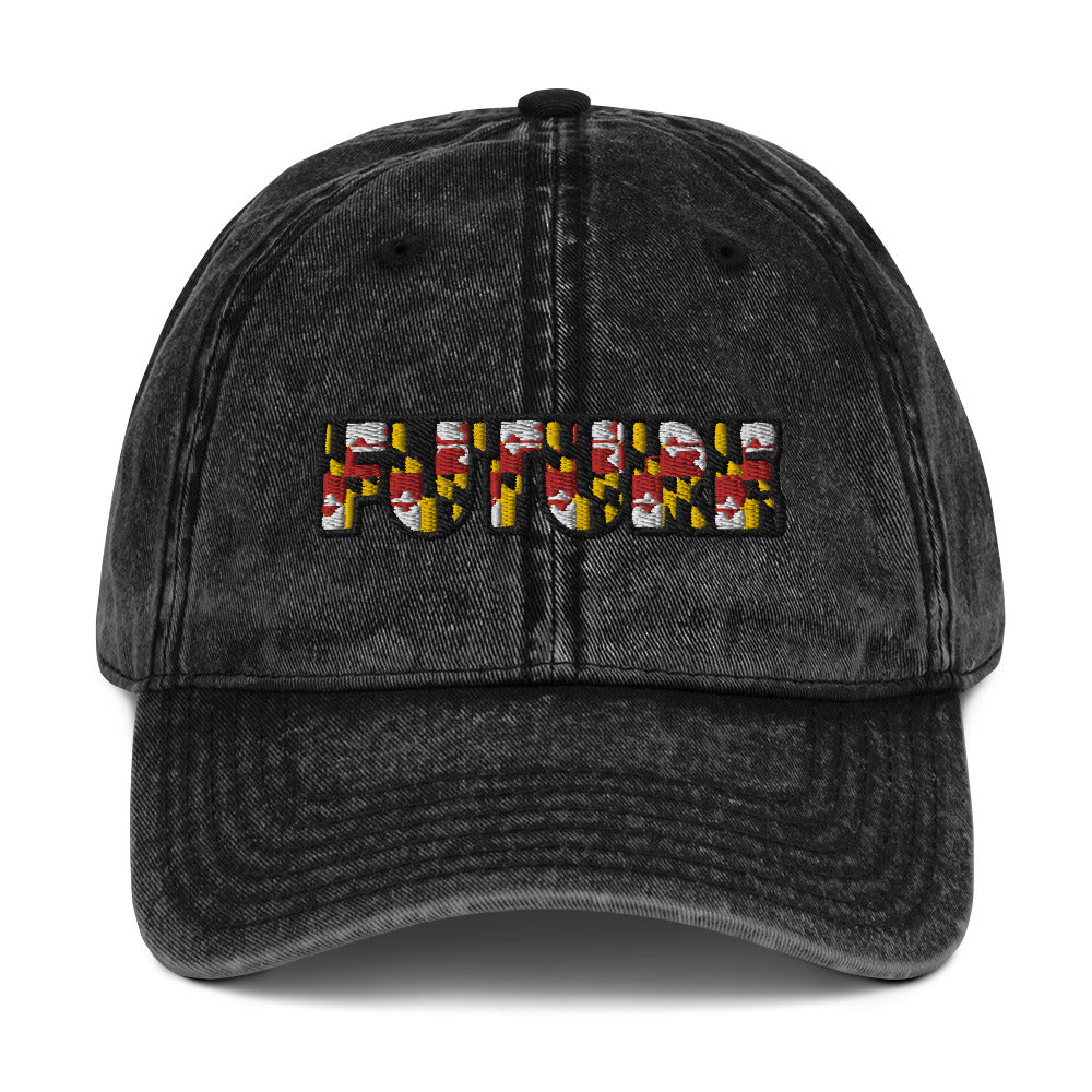 Future Embroidered Vintage Cotton Twill Cap