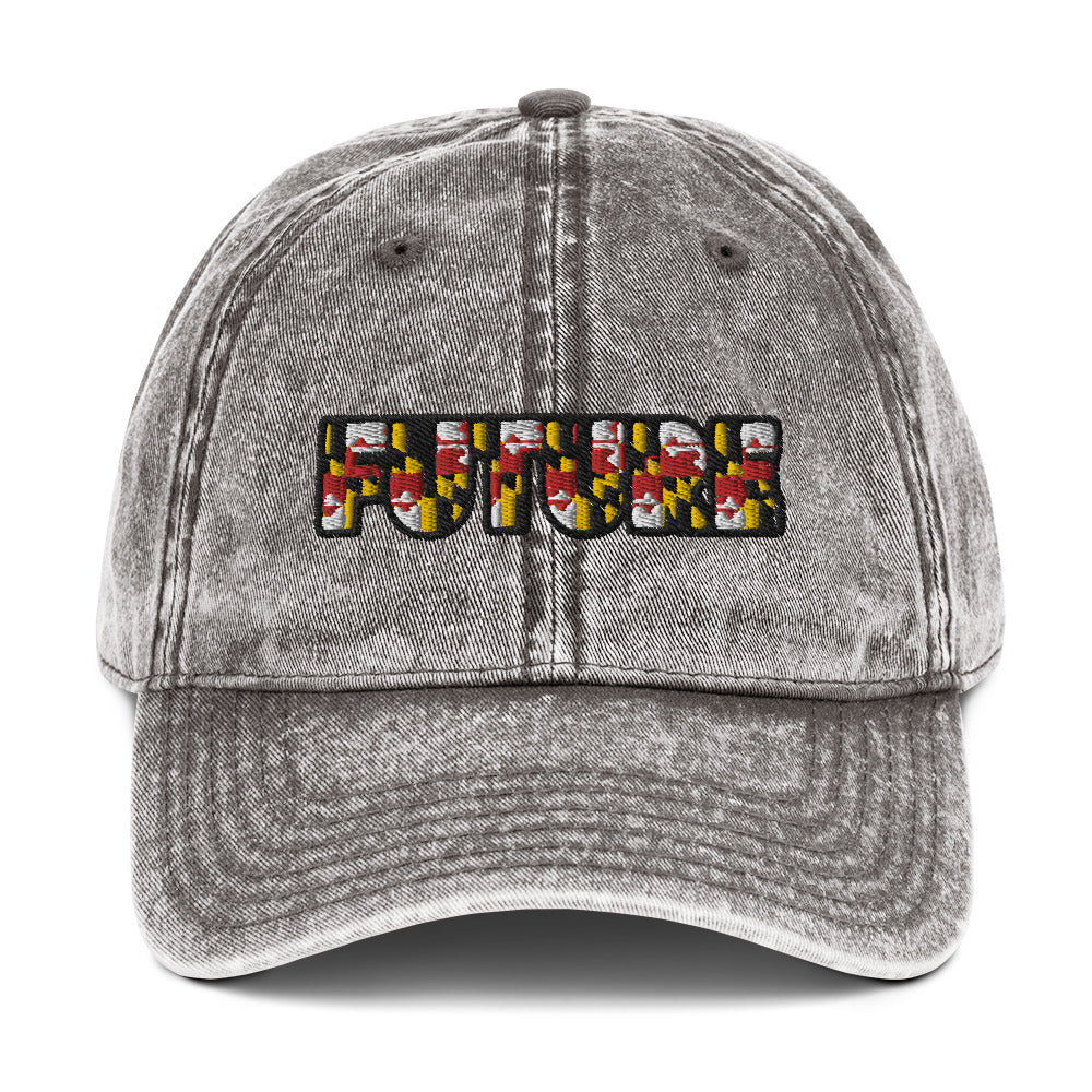 Future Embroidered Vintage Cotton Twill Cap