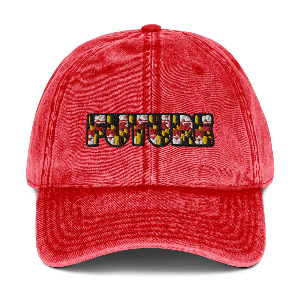 Future Embroidered Vintage Cotton Twill Cap