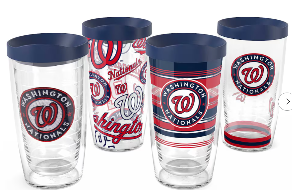 Washington Nationals Four-Pack 16oz. Classic Tumbler Set