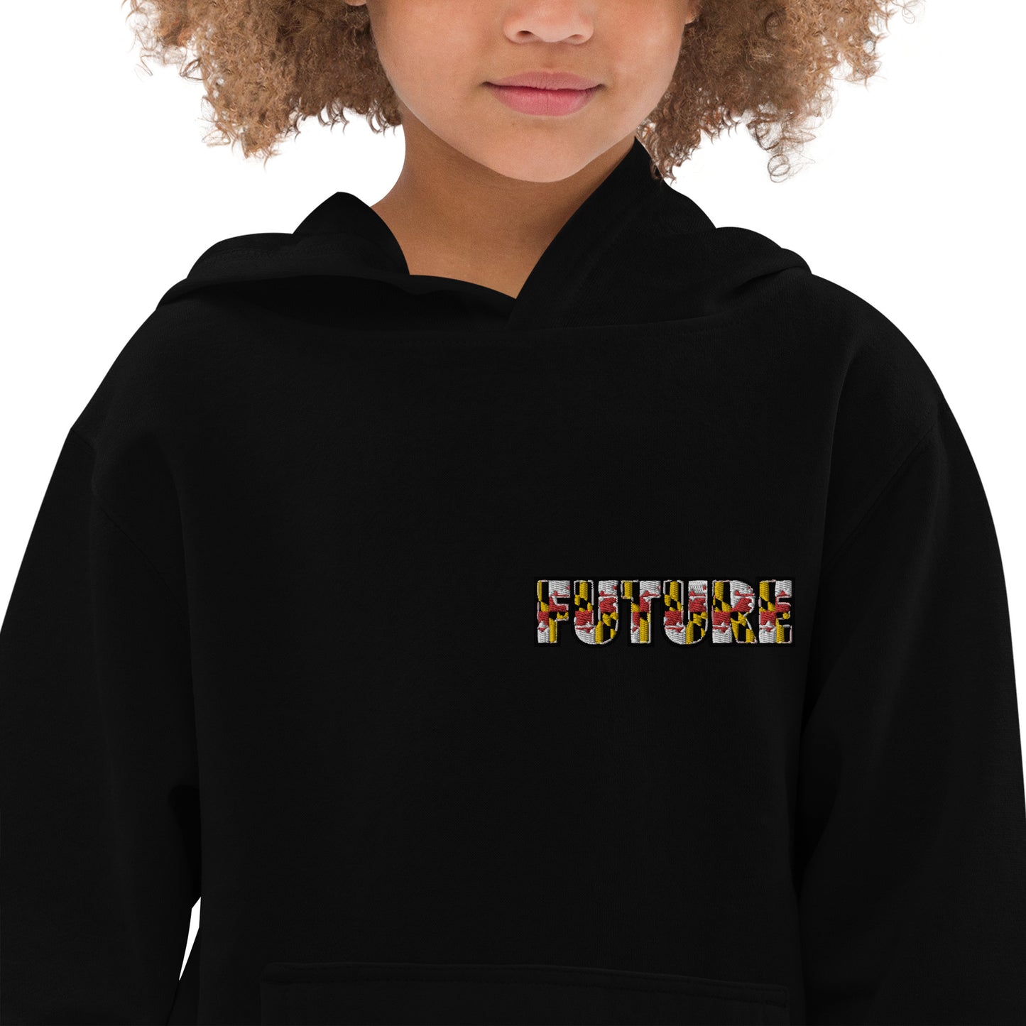 FUTURE EMBROIDERED Kids fleece hoodie