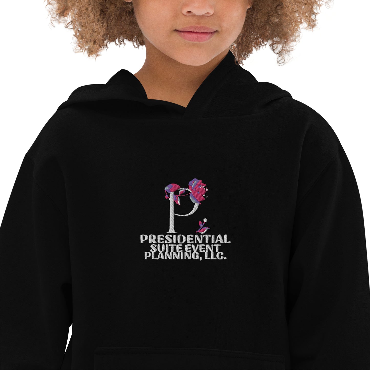 Presidential Suite Embroidery Kids fleece hoodie