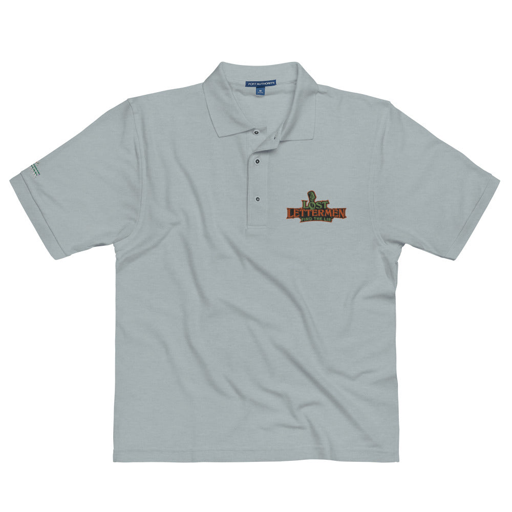 Lost Lettermen Men's Embroidered Premium Polo by Teammate Apparel
