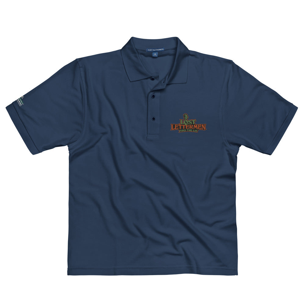 Lost Lettermen Men's Embroidered Premium Polo by Teammate Apparel