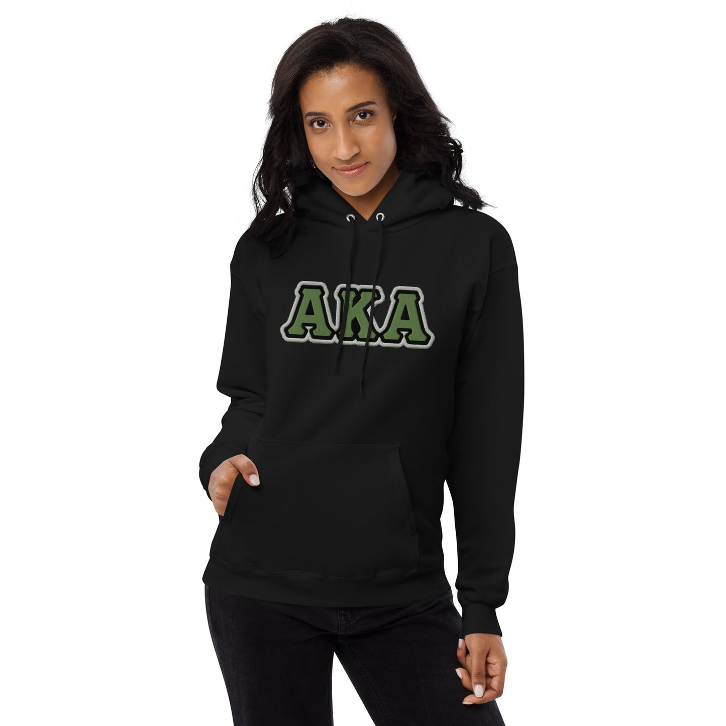 AKA Woman's Embroidery fleece hoodie