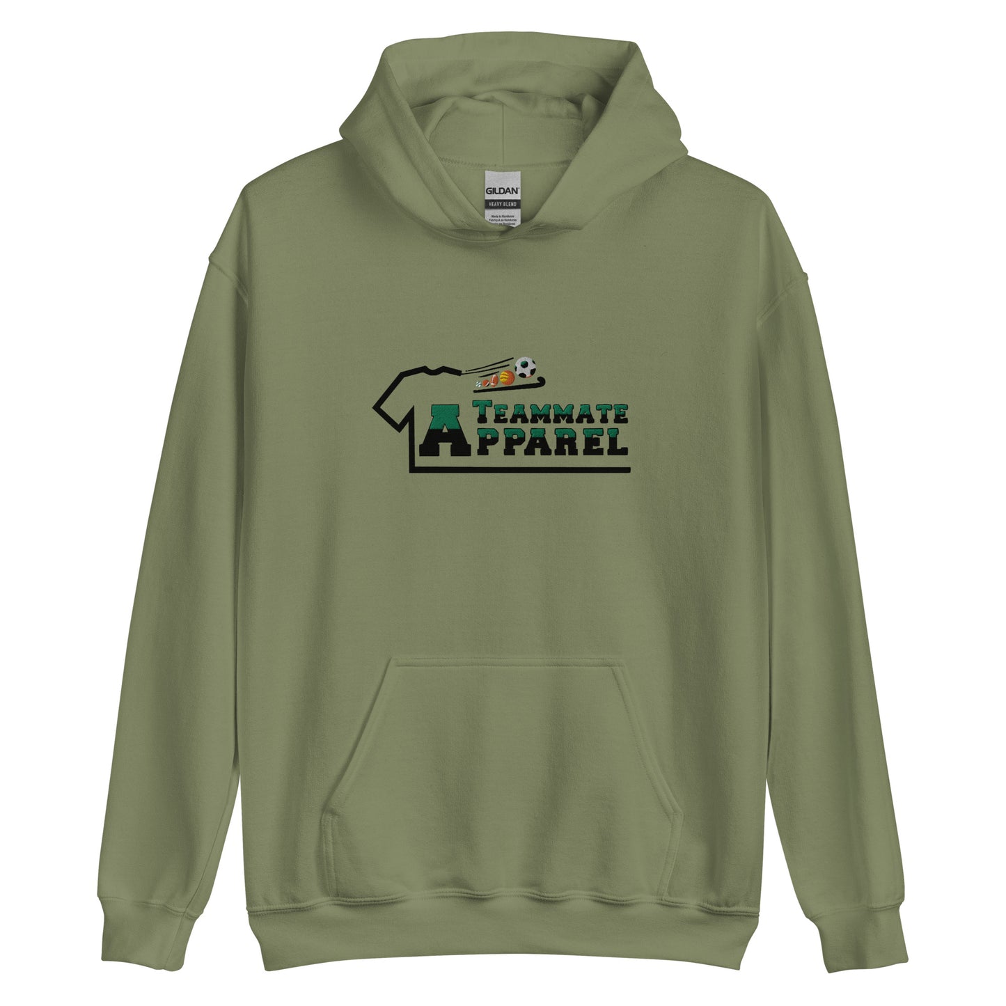 Teammate Apparel Embroidery Unisex Hoodie