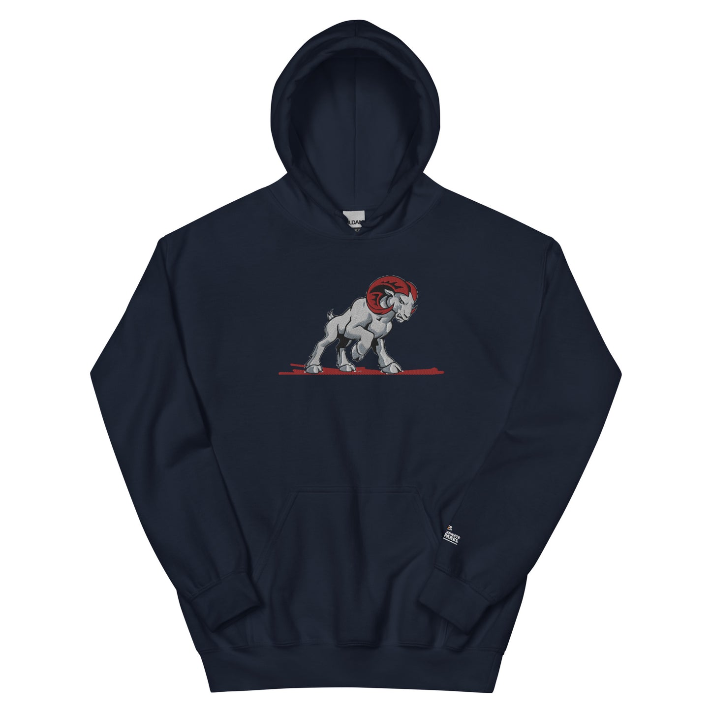 Mountain Ram-Fam Embroidery Hoodie by Teammate Apparel