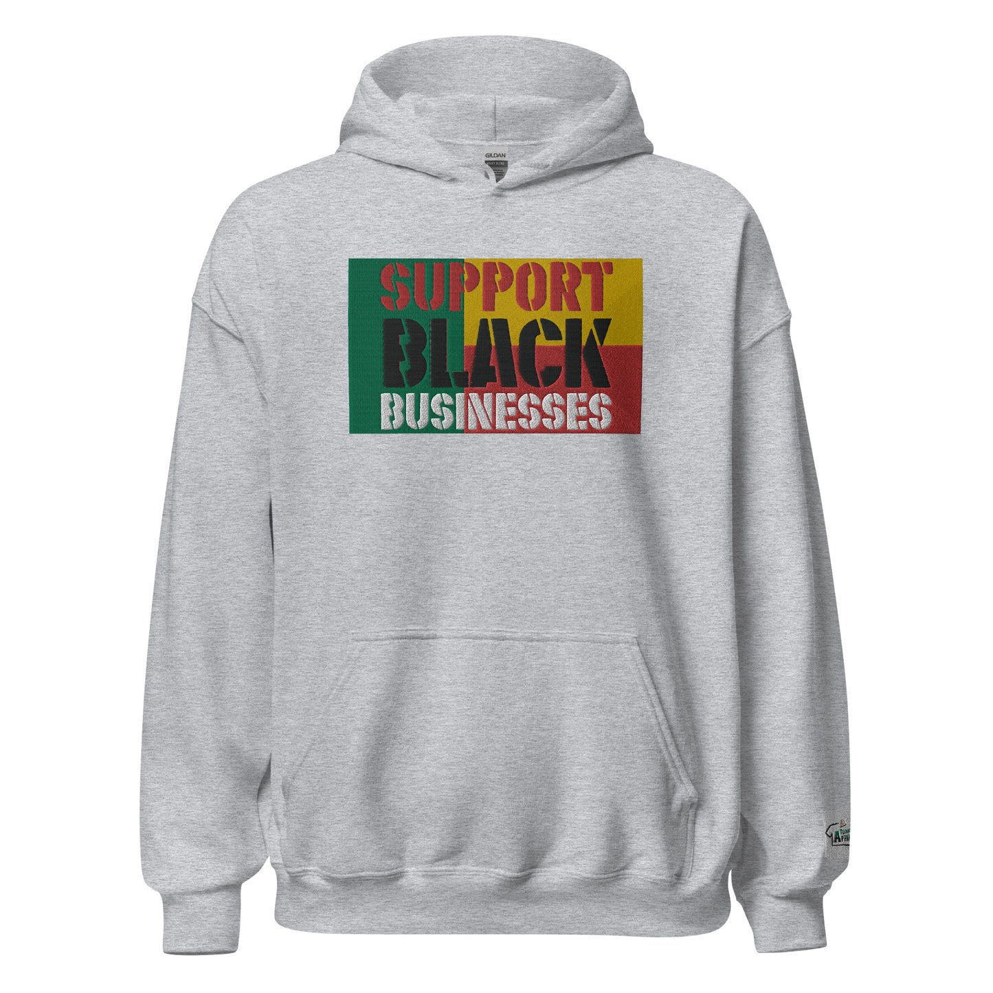 Support Black Businesses Hoodie by Teammate Apparel