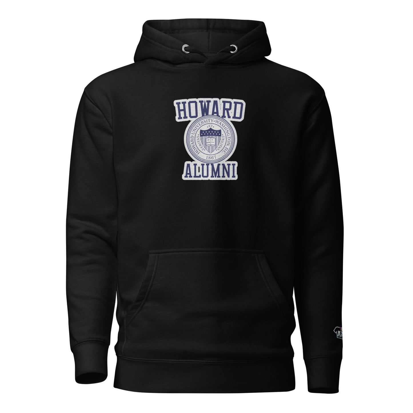Howard Alumni Embroidery Hoodie by Teammate Apparel