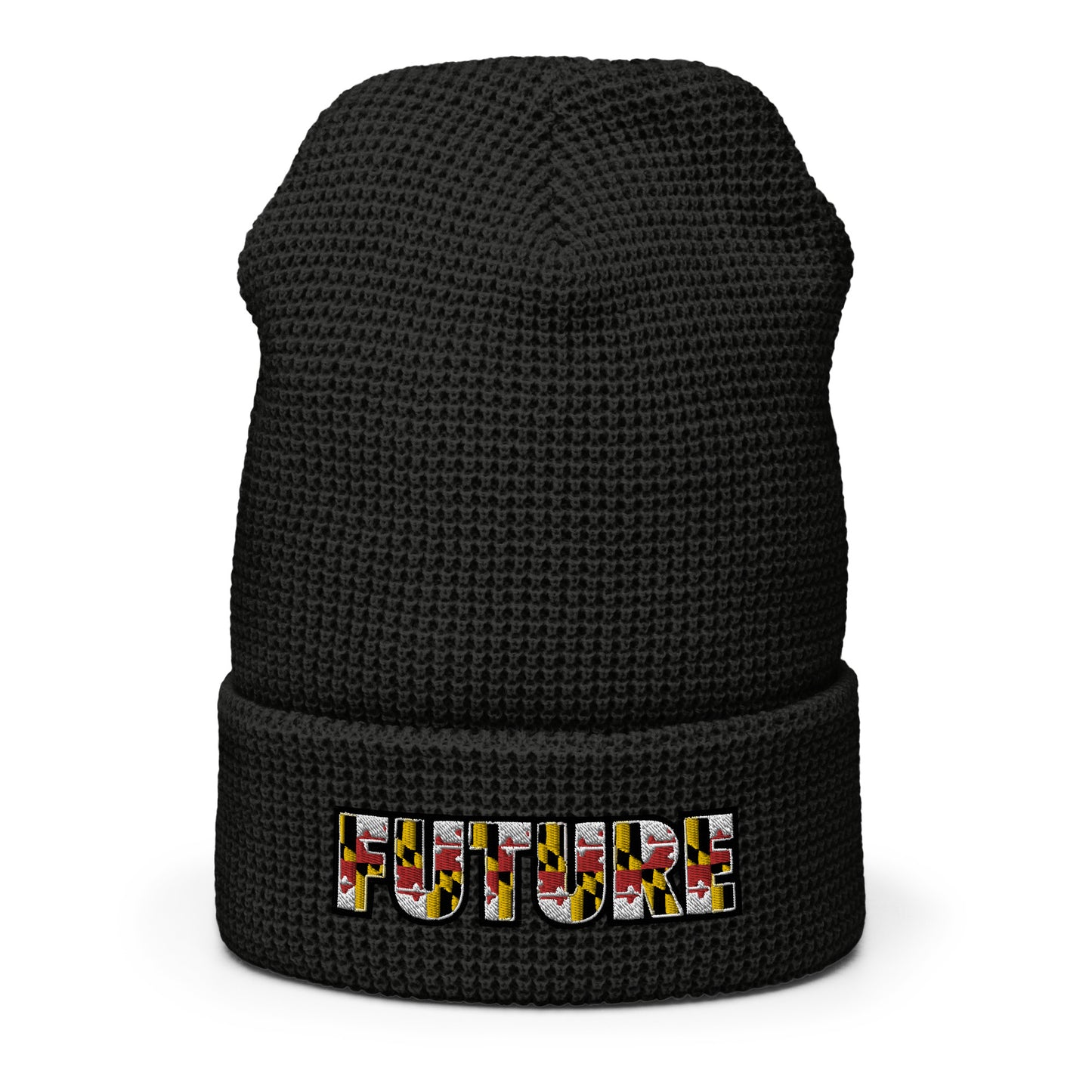 FUTURE Embroidered Waffle beanie