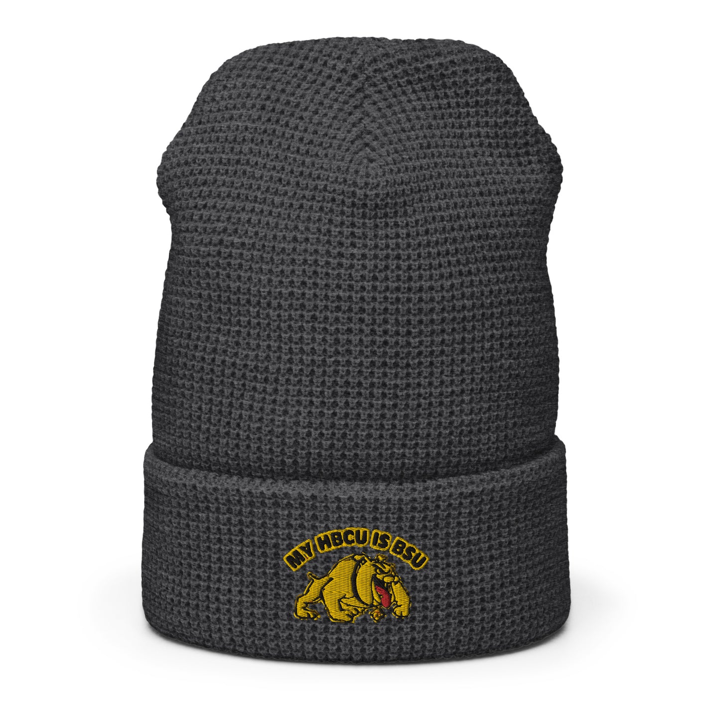 HBCU-BSU Waffle beanie by Teammate Apparel