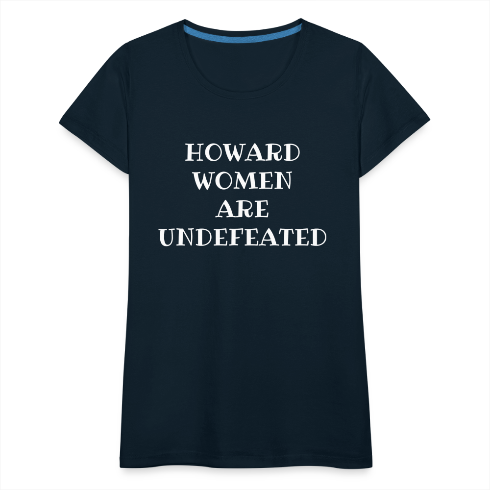 HOWARD WOMEN Premium Organic T-Shirt Flex Print - deep navy