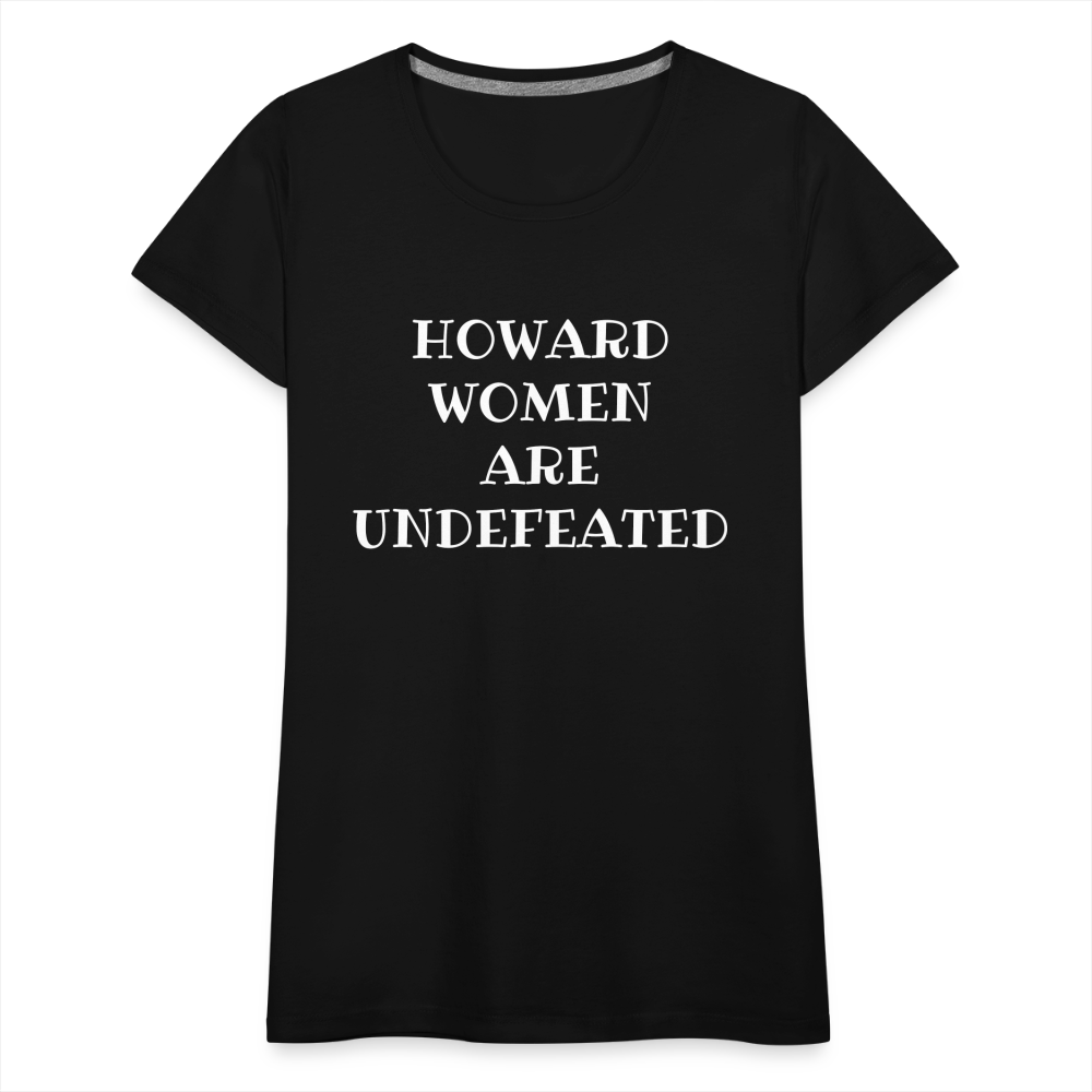 HOWARD WOMEN Premium Organic T-Shirt Flex Print - black