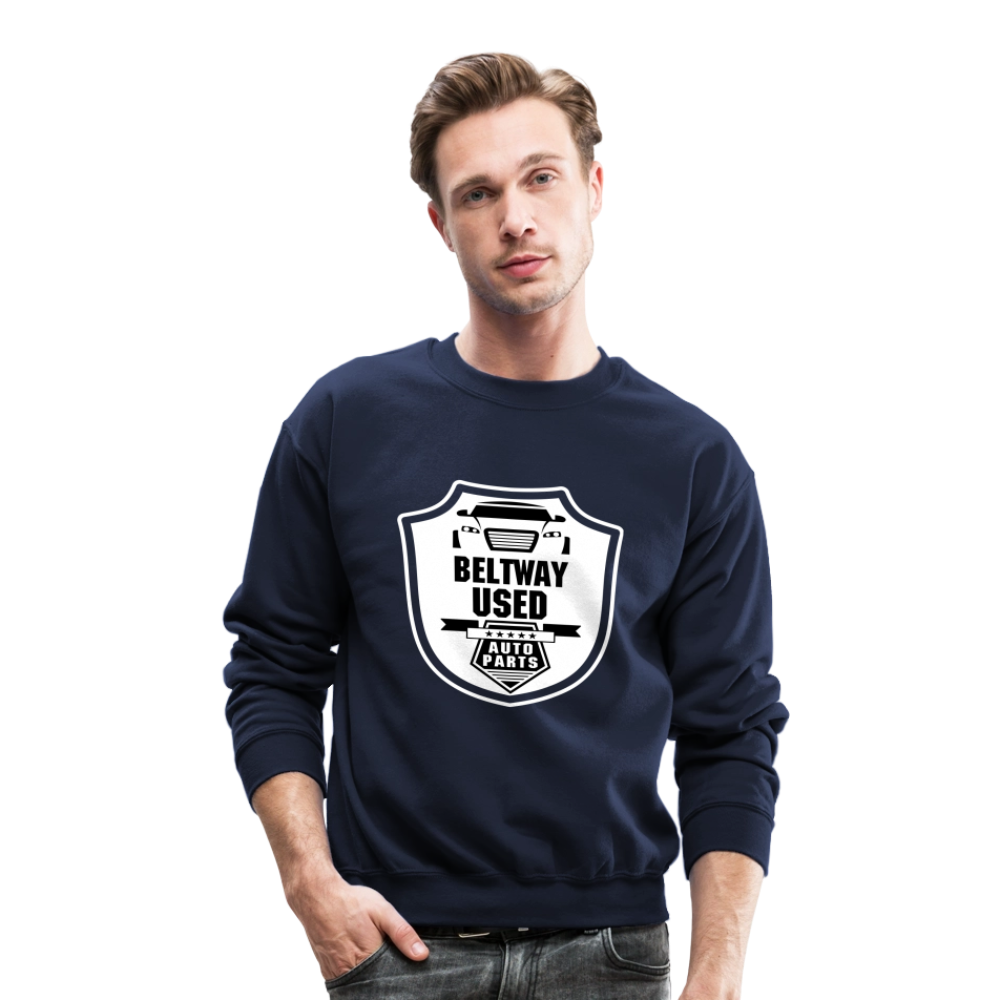 Beltway Used Auto Parts Crewneck Sweatshirt - navy