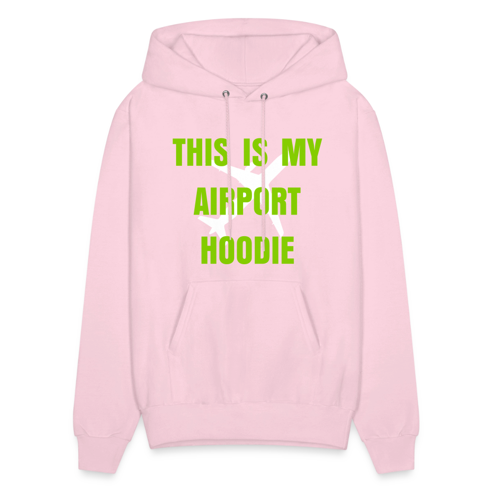 AKA Airport Hoodie printed in Vinyl - pale pink