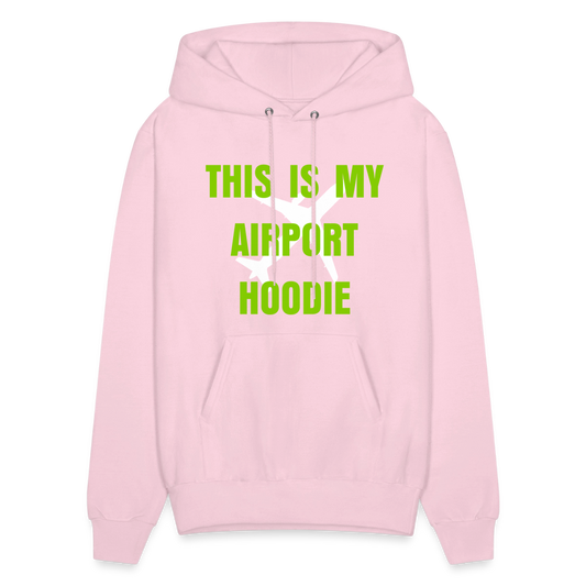 AKA Airport Hoodie printed in Vinyl - pale pink