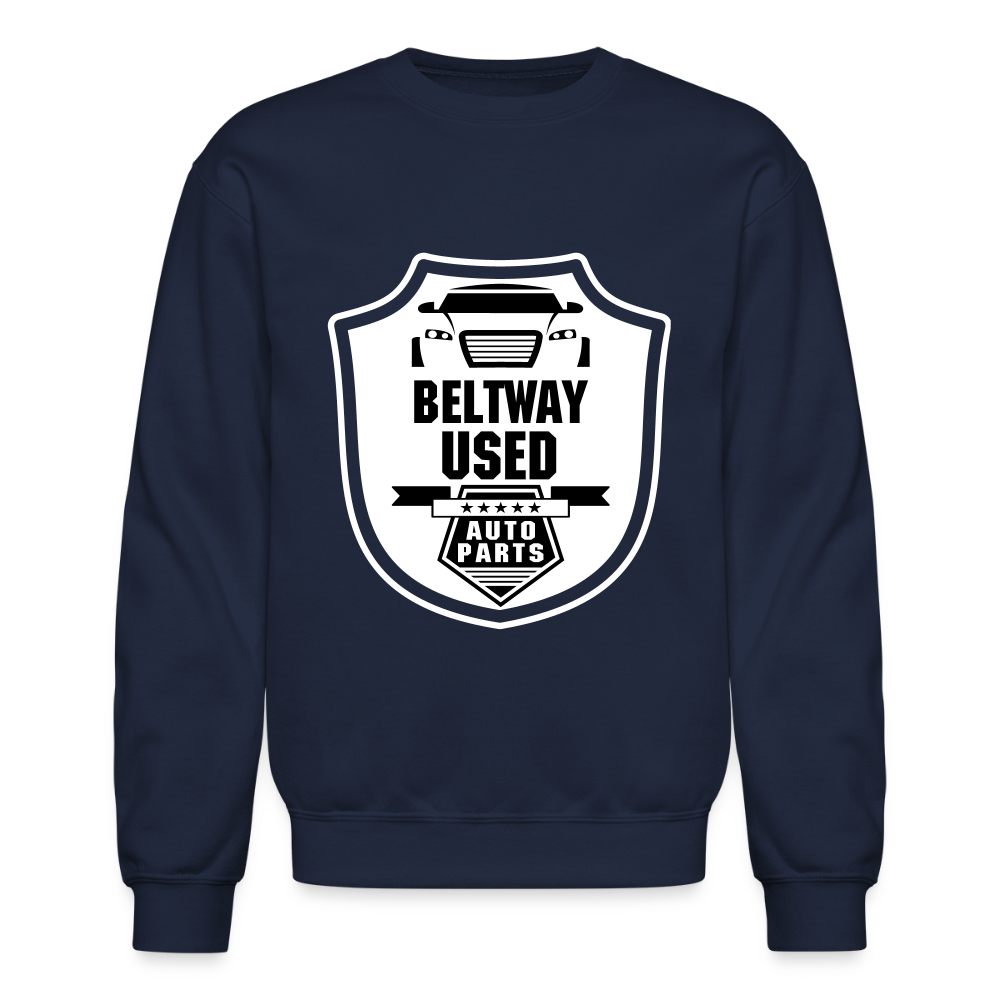 Beltway Used Auto Parts Crewneck Sweatshirt - navy