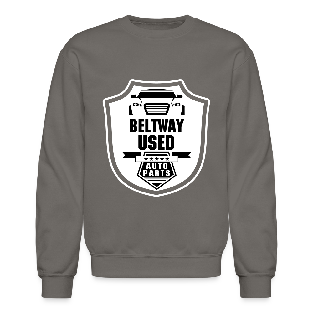 Beltway Used Auto Parts Crewneck Sweatshirt - asphalt gray