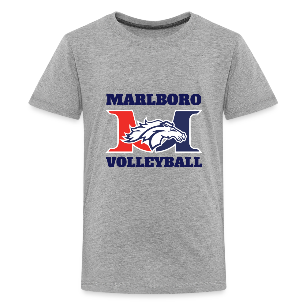 Marlboro Volleyball Youth Premium Organic T-Shirt DTF - heather gray