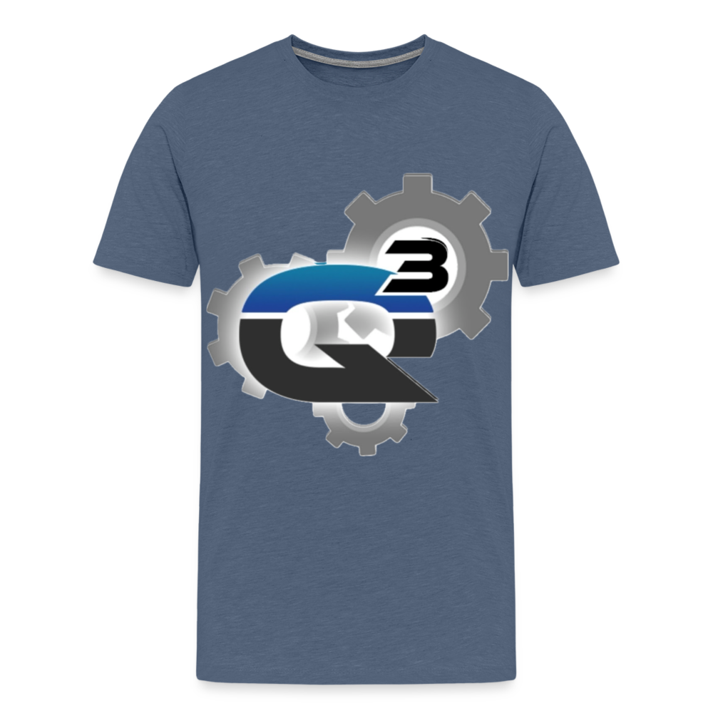 Q3 Car & Truck Mens Premium T-Shirt - heather blue