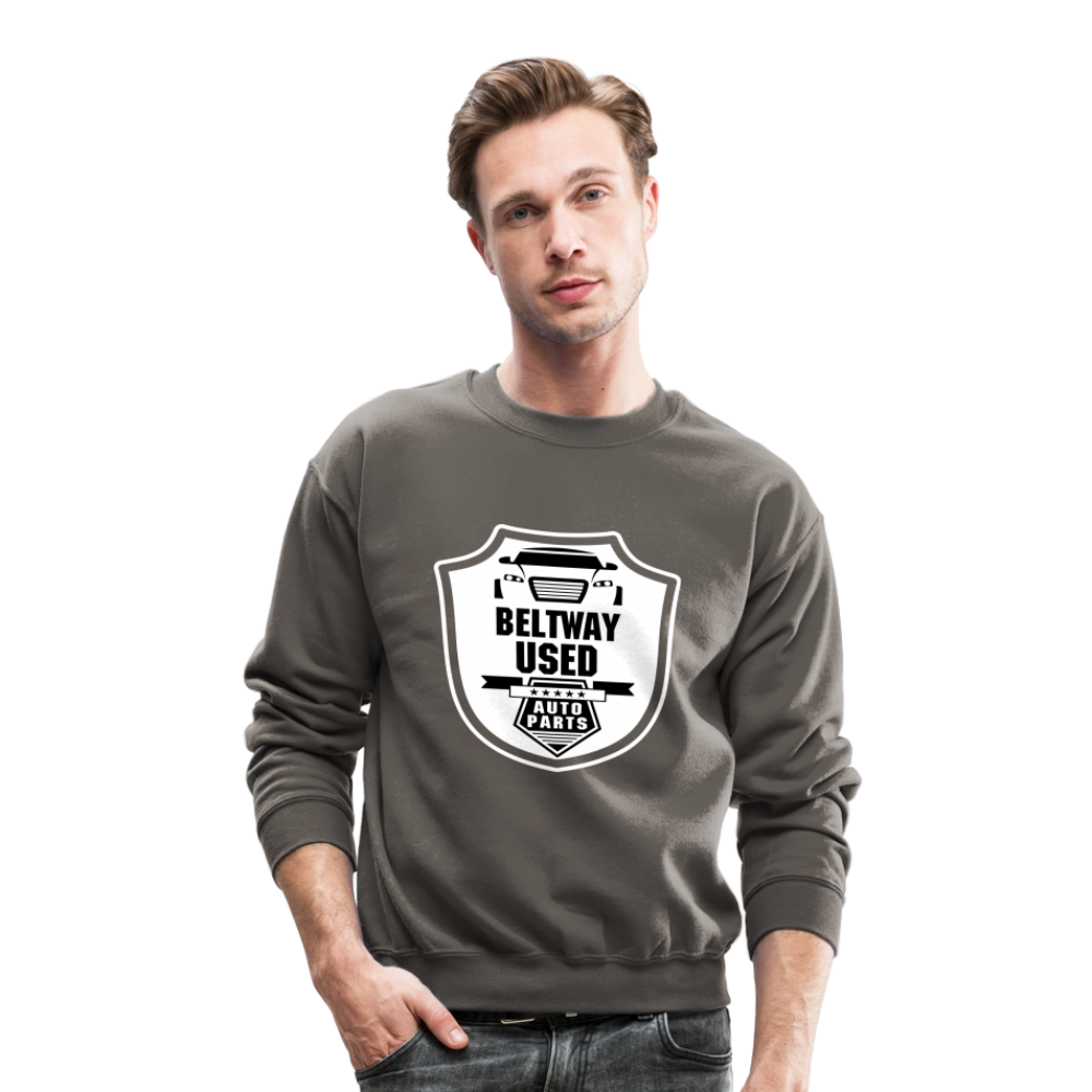 Beltway Used Auto Parts Crewneck Sweatshirt - asphalt gray