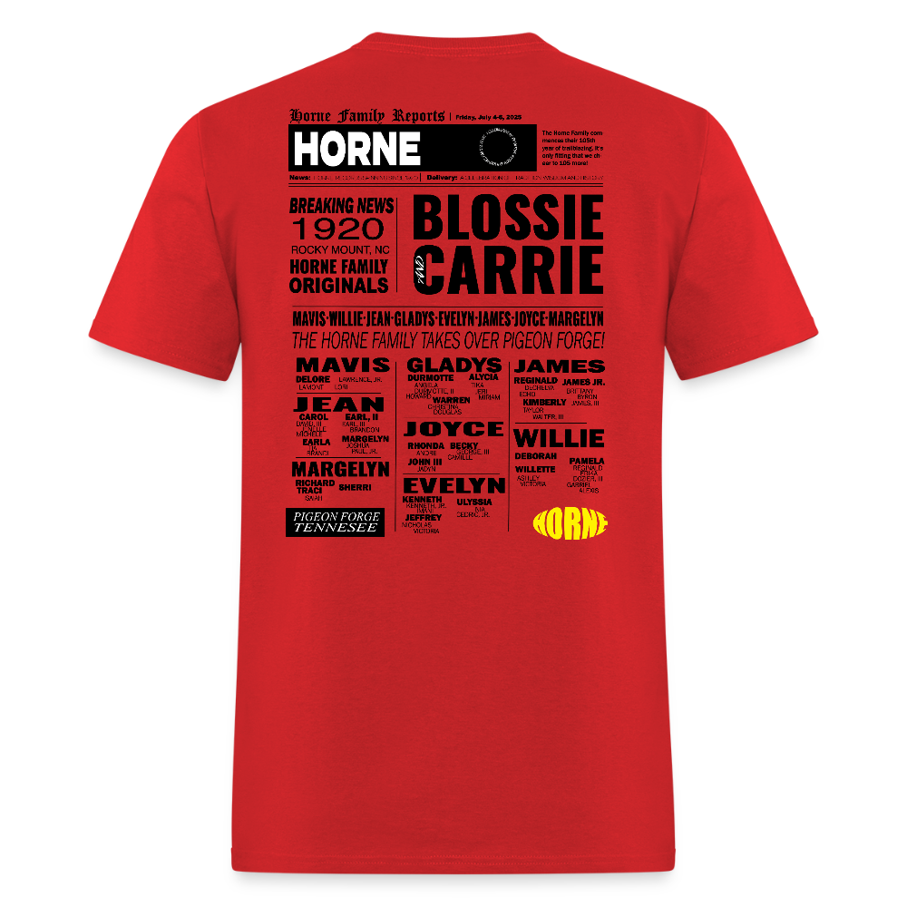 Horne Family Reunion Unisex Classic T-Shirt - red