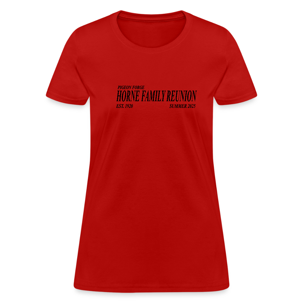 Horne Family Reunion Women's T-Shirt - red