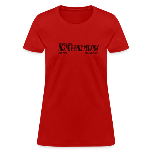 Horne Family Reunion Women's T-Shirt - red
