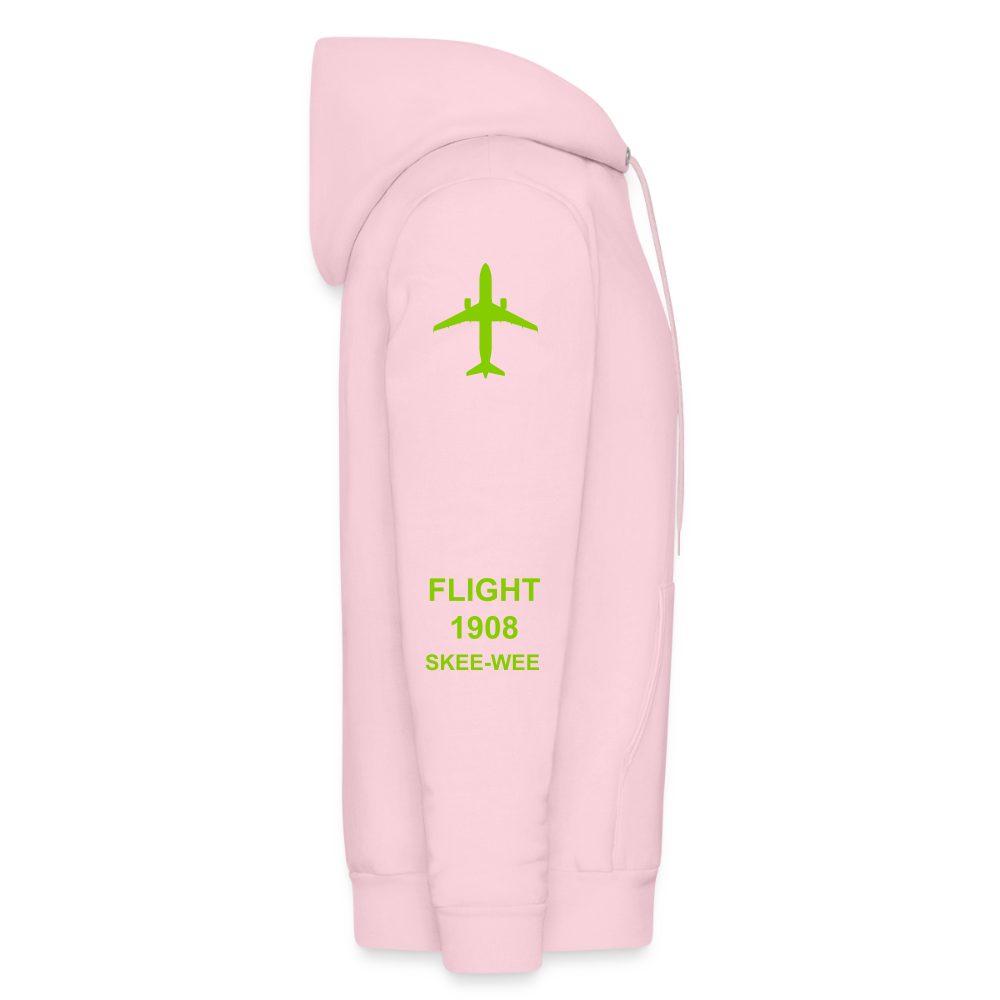 AKA Airport Hoodie printed in Vinyl - pale pink