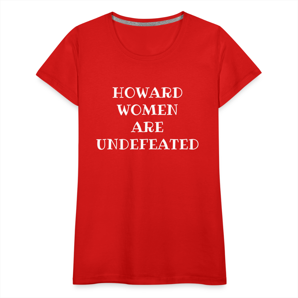 HOWARD WOMEN Premium Organic T-Shirt Flex Print - red