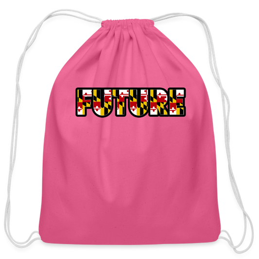 Future Cotton Drawstring Bag - pink