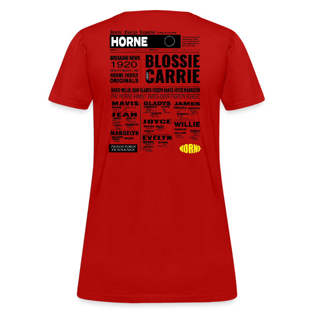 Horne Family Reunion Women's T-Shirt - red